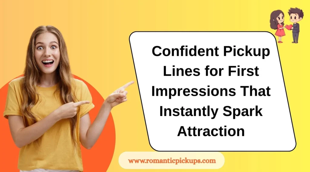 Confident Pickup Lines for First Impressions That Instantly Spark Attraction
